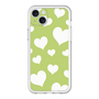 スリムプロテクションプレミアムケース［ Dot Hearts - Green ］