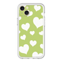 スリムプロテクションプレミアムケース［ Dot Hearts - Green ］