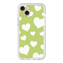 スリムプロテクションプレミアムケース［ Dot Hearts - Green ］