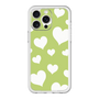 スリムプロテクションプレミアムケース［ Dot Hearts - Green ］