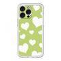 スリムプロテクションプレミアムケース［ Dot Hearts - Green ］