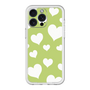 スリムプロテクションプレミアムケース［ Dot Hearts - Green ］