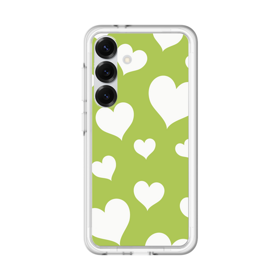 スリムプロテクションプレミアムケース［ Dot Hearts - Green ］
