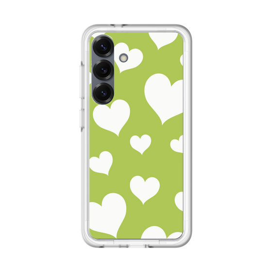スリムプロテクションプレミアムケース［ Dot Hearts - Green ］