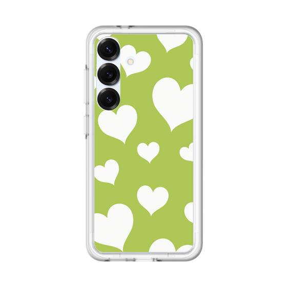 スリムプロテクションプレミアムケース［ Dot Hearts - Green ］