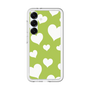 スリムプロテクションプレミアムケース［ Dot Hearts - Green ］