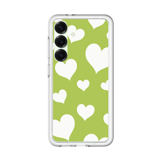 スリムプロテクションプレミアムケース［ Dot Hearts - Green ］
