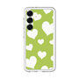 スリムプロテクションプレミアムケース［ Dot Hearts - Green ］