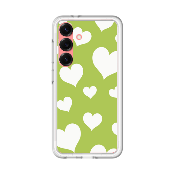 スリムプロテクションプレミアムケース［ Dot Hearts - Green ］