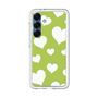 スリムプロテクションプレミアムケース［ Dot Hearts - Green ］