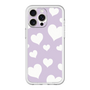 スリムプロテクションプレミアムケース［ Dot Hearts - Purple ］