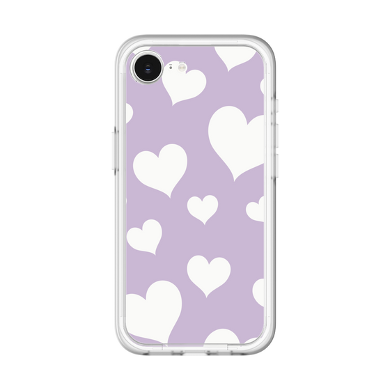 スリムプロテクションプレミアムケース［ Dot Hearts - Purple ］