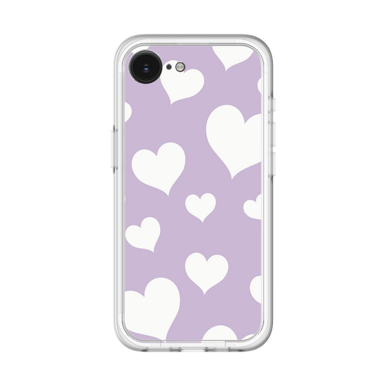 スリムプロテクションプレミアムケース［ Dot Hearts - Purple ］
