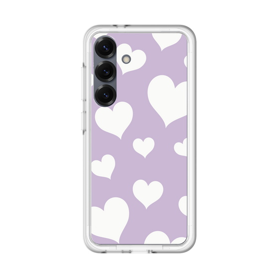 スリムプロテクションプレミアムケース［ Dot Hearts - Purple ］