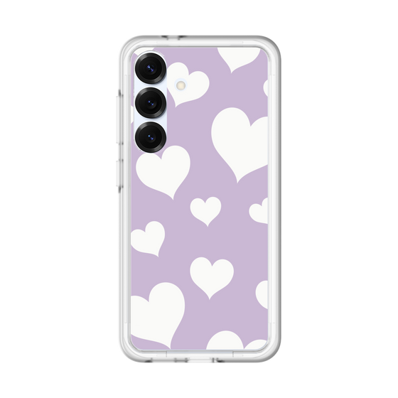 スリムプロテクションプレミアムケース［ Dot Hearts - Purple ］