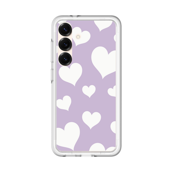 スリムプロテクションプレミアムケース［ Dot Hearts - Purple ］