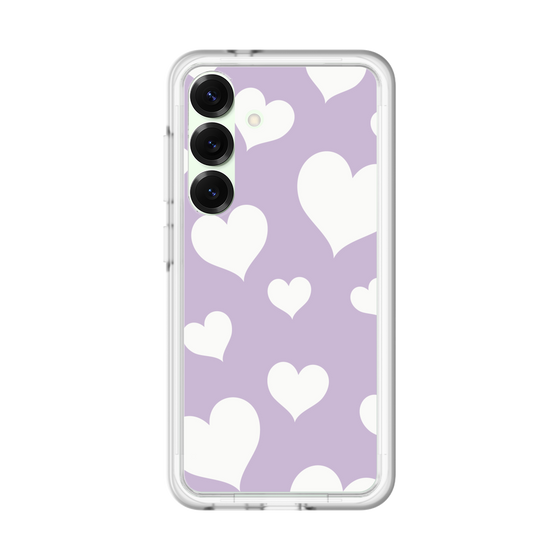 スリムプロテクションプレミアムケース［ Dot Hearts - Purple ］