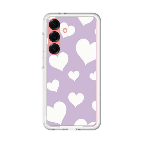 スリムプロテクションプレミアムケース［ Dot Hearts - Purple ］