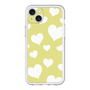 スリムプロテクションプレミアムケース［ Dot Hearts - Yellow ］