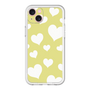 スリムプロテクションプレミアムケース［ Dot Hearts - Yellow ］