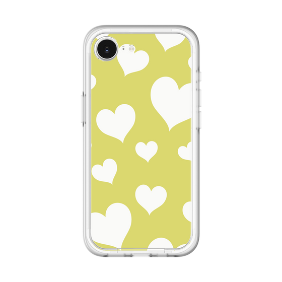 スリムプロテクションプレミアムケース［ Dot Hearts - Yellow ］