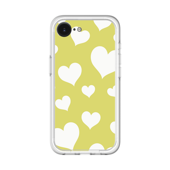 スリムプロテクションプレミアムケース［ Dot Hearts - Yellow ］