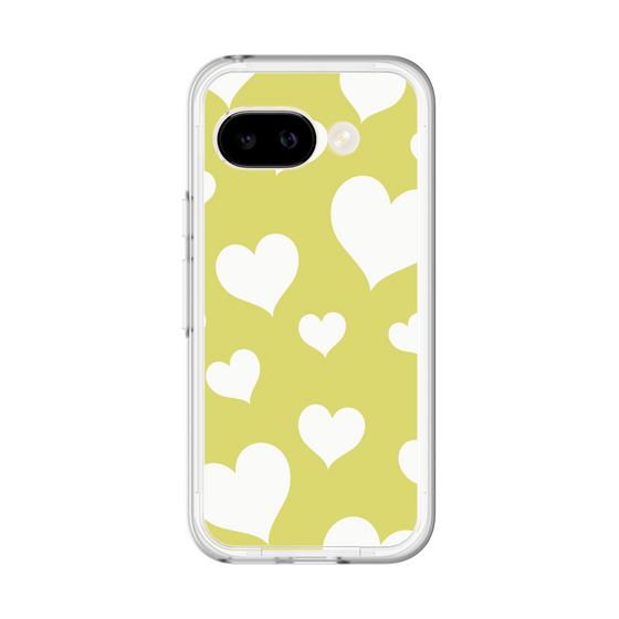 スリムプロテクションプレミアムケース［ Dot Hearts - Yellow ］