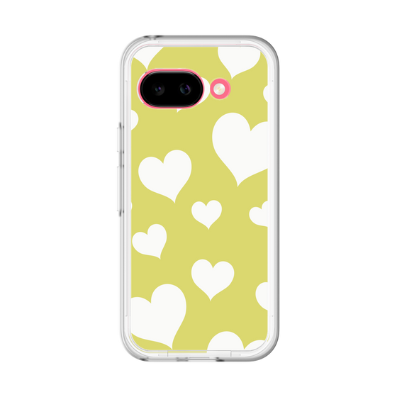 スリムプロテクションプレミアムケース［ Dot Hearts - Yellow ］