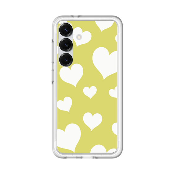 スリムプロテクションプレミアムケース［ Dot Hearts - Yellow ］