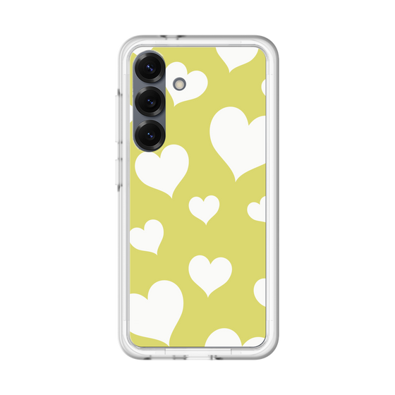 スリムプロテクションプレミアムケース［ Dot Hearts - Yellow ］
