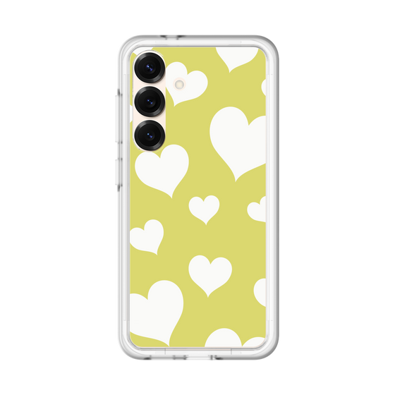 スリムプロテクションプレミアムケース［ Dot Hearts - Yellow ］