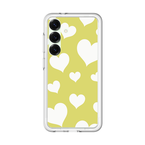 スリムプロテクションプレミアムケース［ Dot Hearts - Yellow ］