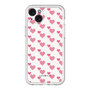 スリムプロテクションプレミアムケース［ Stripe Hearts - Pink ］
