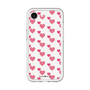 スリムプロテクションプレミアムケース［ Stripe Hearts - Pink ］