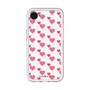 スリムプロテクションプレミアムケース［ Stripe Hearts - Pink ］