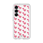 スリムプロテクションプレミアムケース［ Stripe Hearts - Pink ］
