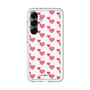 スリムプロテクションプレミアムケース［ Stripe Hearts - Pink ］