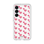 スリムプロテクションプレミアムケース［ Stripe Hearts - Pink ］