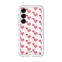 スリムプロテクションプレミアムケース［ Stripe Hearts - Pink ］