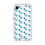 スリムプロテクションプレミアムケース［ Stripe Hearts - Blue ］