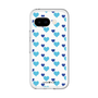 スリムプロテクションプレミアムケース［ Stripe Hearts - Blue ］