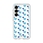 スリムプロテクションプレミアムケース［ Stripe Hearts - Blue ］