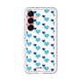 スリムプロテクションプレミアムケース［ Stripe Hearts - Blue ］