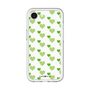 スリムプロテクションプレミアムケース［ Stripe Hearts - Green ］