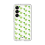 スリムプロテクションプレミアムケース［ Stripe Hearts - Green ］