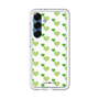 スリムプロテクションプレミアムケース［ Stripe Hearts - Green ］