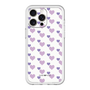 スリムプロテクションプレミアムケース［ Stripe Hearts - Purple ］