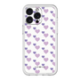 スリムプロテクションプレミアムケース［ Stripe Hearts - Purple ］
