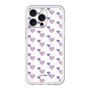 スリムプロテクションプレミアムケース［ Stripe Hearts - Purple ］