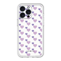 スリムプロテクションプレミアムケース［ Stripe Hearts - Purple ］